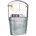 thumbnail image 1 of Autumn Alley Galavnized Standing Toilet Paper Holder with Bucket Extra Roll Storage, 1 of 7