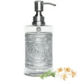 thumbnail image 1 of Autumn Alley Glass and Galvanized Farmhouse Soap Dispenser with 'Wash' Embossed Label – Farmhouse Bathroom Accessories, 1 of 9