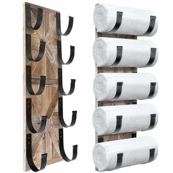 Autumn Alley Rustic Farmhouse Towel Rack Stunning Barn Wood Bathroom Wall Decor