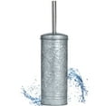 thumbnail image 1 of Autumn Alley Toilet Bowl Brush and Holder Bathroom Accessories, Bathroom Toilet Brush, Modern Farmhouse Bathroom Decor, Standing Rustic Toilet Bowl Brush with Holder, Bathroom Decor Sets, Galvanized, 1 of 7
