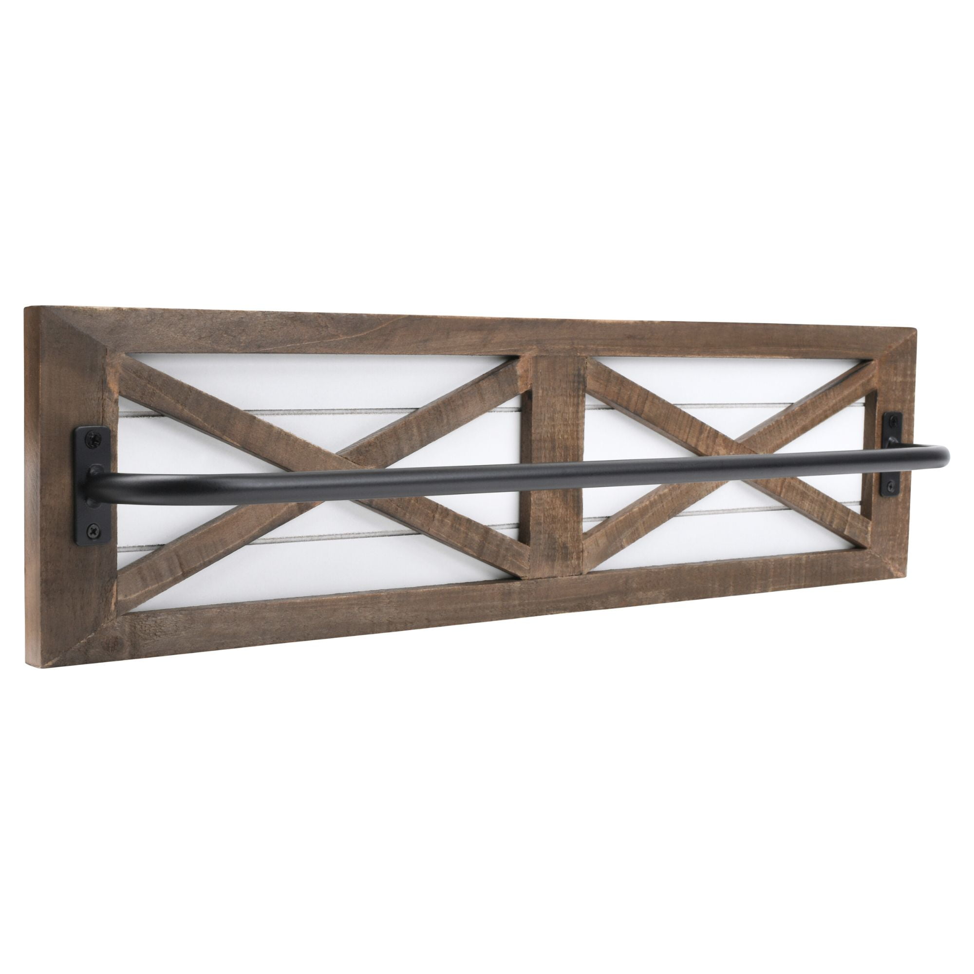 Autumn Alley Wall Mounted Towel Rack, Rustic Farmhouse Shiplap Design ...