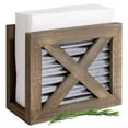 thumbnail image 1 of Autumn Alley Wooden Barn Door Rustic Paper Napkin Holder | Farmhouse Napkin Holder for Kitchen | Wood Napkin Holder, 1 of 8