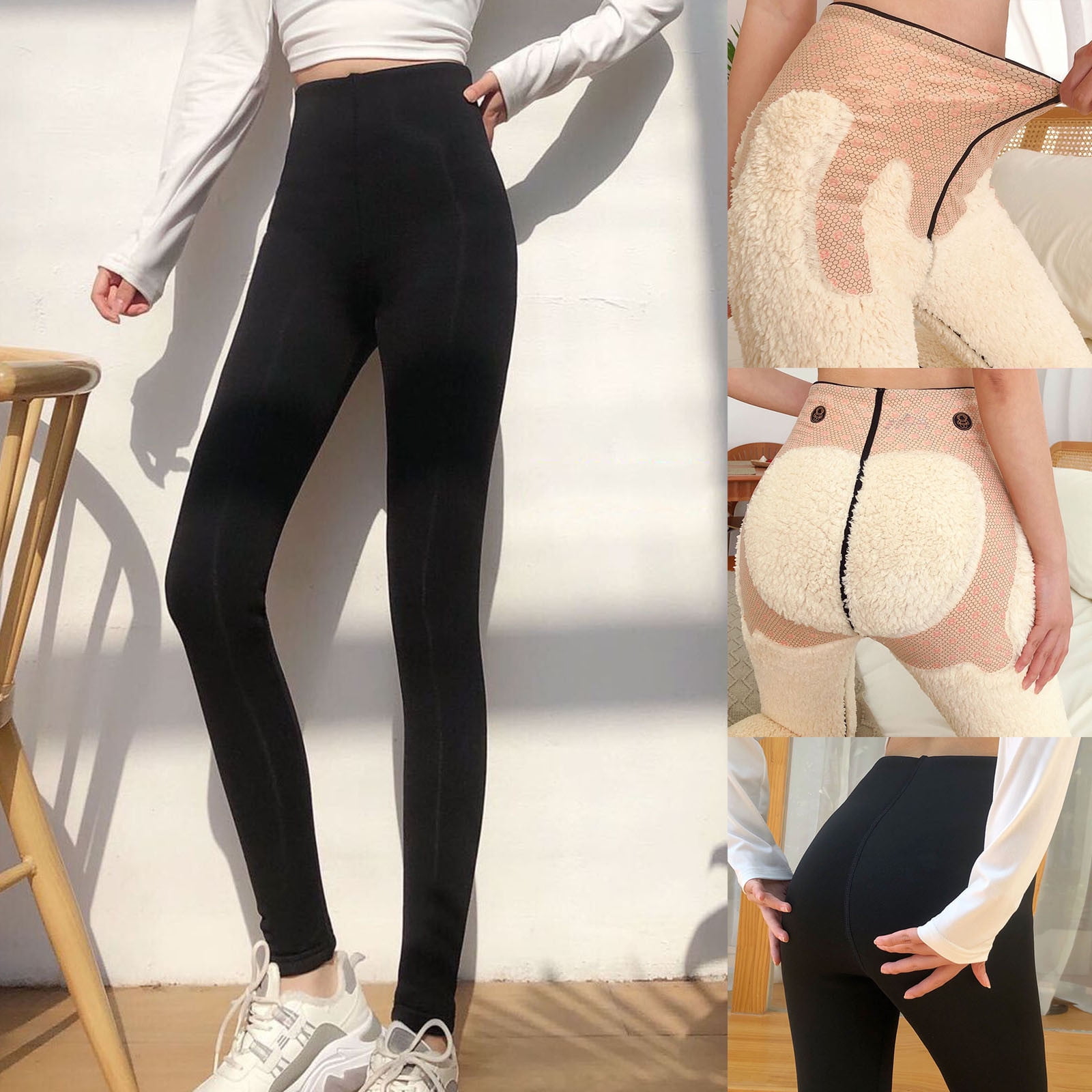 Thermal Leggings for Women High Waisted Underwear Bottoms Pants