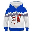 Autumn And Winter Children's Christmas Snowman Hoodie Men And Girls