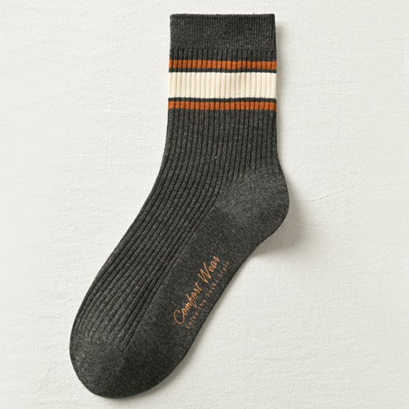 Autumn And Winter Cotton Mid-high Waist Help New Non-pilling Socks Men's Mid-barrel 2PCS