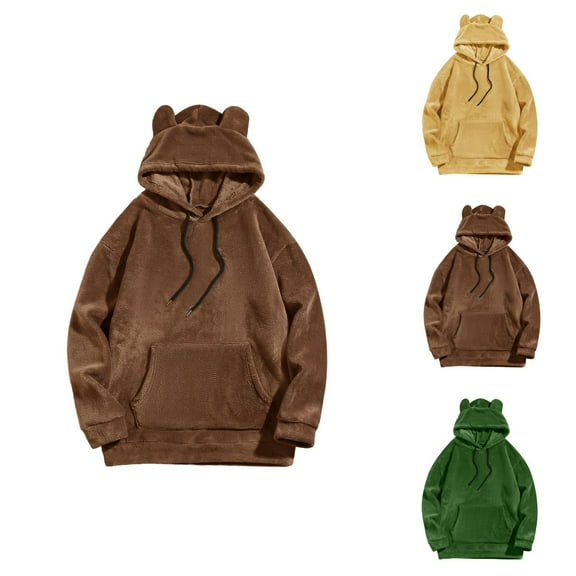 Autumn And Winter Men's Solid Color Hooded Casual Personality Fashion Sweater Men Cotton Fleece Hooded Sweatshirt