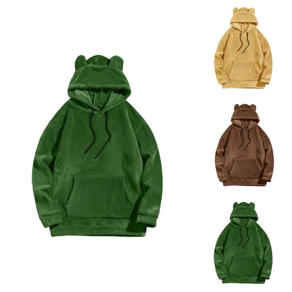 Autumn And Winter Men's Solid Color Hooded Casual Personality Fashion Sweater Men Cotton Fleece Hooded Sweatshirt