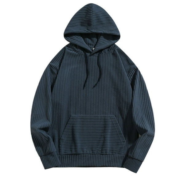 Autumn And Winter Men's Solid Color Hooded Casual Personality Fashion