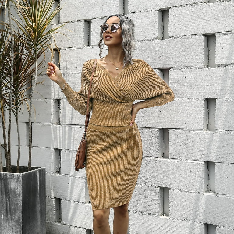 Two piece hotsell knit dress