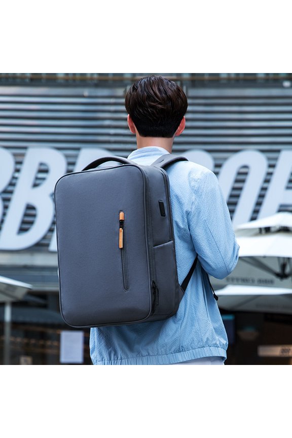 Autumn And Winter New Men's Urban Simple Casual Backpack,Ivory White