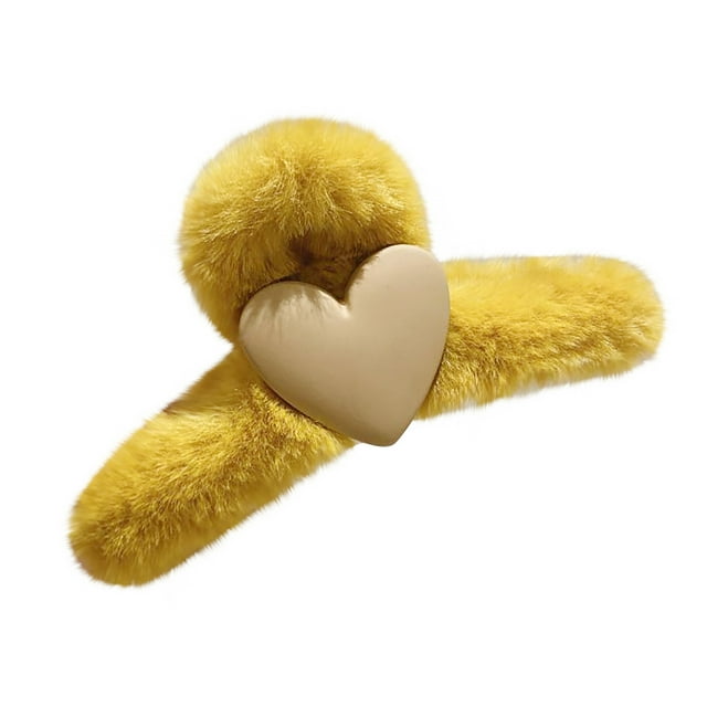Autumn And Winter Plush Catch Clip Imitation Hair Clip Back Head