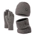 thumbnail image 1 of Autumn And Winter Scarf Hat Glove Set Fashionable Warm Wool Thickened Wool Hat Three Piece Set, 1 of 2