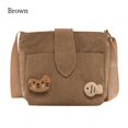 thumbnail image 1 of Autumn And Winter Small Cute Cartoon Crossbody Bags Shopper Bags Handbags Shoulder Bags BROWN, 1 of 8