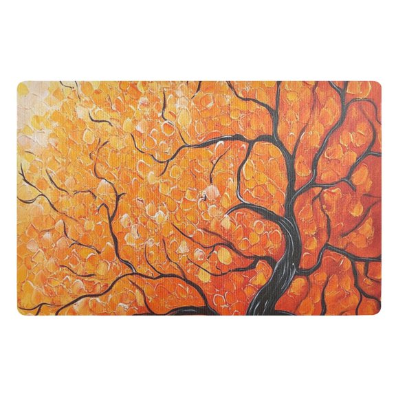 Autumn Art Tree Floor Door Mat Outdoor Indoor for Home Entrance Welcome Mats 32"x20"