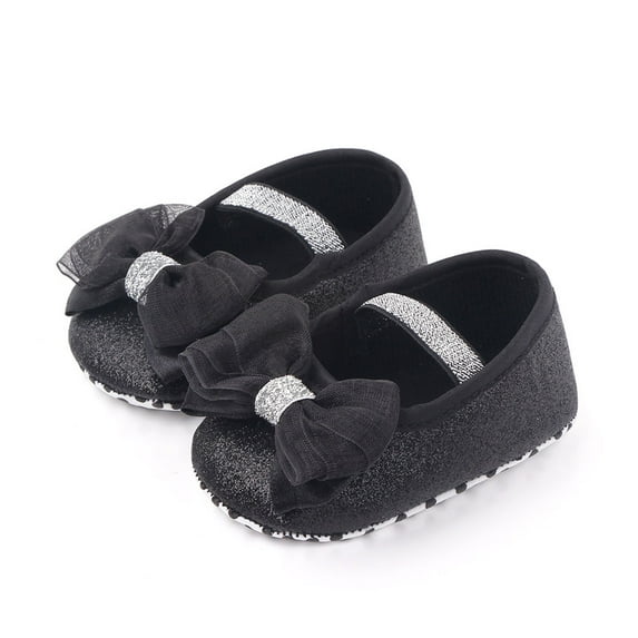 Autumn Baby Girl Anti-Slip Casual Walking Shoes Bowknot Sneakers Soft Soled First Walkers