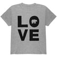 thumbnail image 1 of Autumn Bear Love Youth T Shirt Heather YXL, 1 of 1