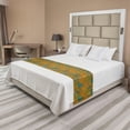 thumbnail image 1 of Autumn Bed Runner, Colorful Botanical Inspired Pattern Abstract Leaves Art Garden Bloom, Decorative Accent Bedding Scarf for Hotels Homes and Guestrooms, Queen, Yellow and Multicolor, by Ambesonne, 1 of 2