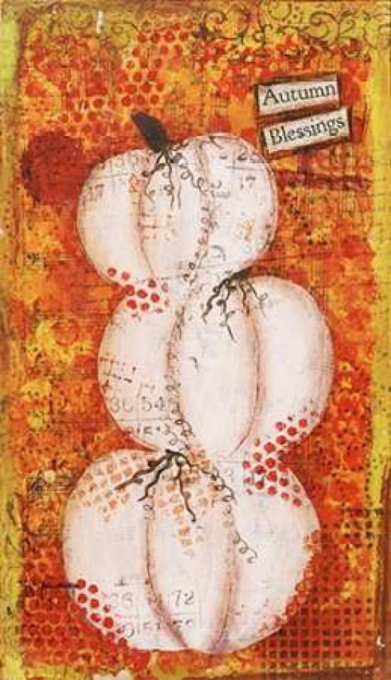 Autumn Blessings Canvas Art - Cassandra Cushman (12 x 18)