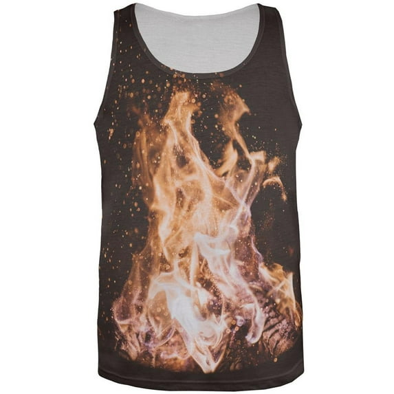 Autumn Bonfire Love All Over Mens Tank Top Multi LG