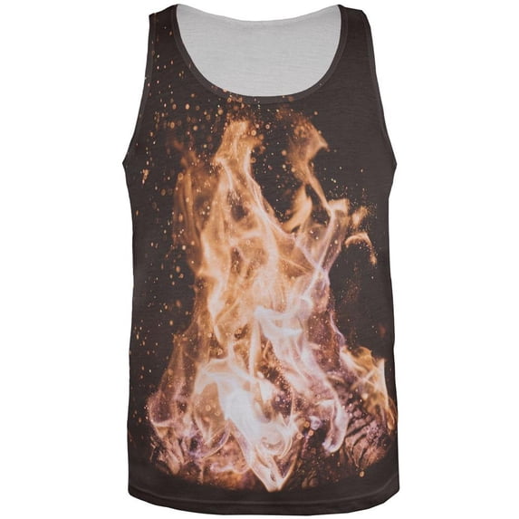 Autumn Bonfire Love All Over Mens Tank Top Multi X-LG