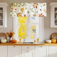 thumbnail image 1 of Autumn Botanical Maple Leaves Valances for Windows,Kitchen Valance Rod Pocket Short Curtain,Thanksgiving Falling Leaf Valance Curtain Window Valances for Bedroom Bathroom Living Room 42x12in, 1 of 9