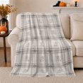 thumbnail image 1 of Autumn Botanical Plaid Living Room, Cozy Artistic Scene, Warm Flannel Blanket for Ranch House and Living Room, Animal Lovers Thanksgiving Gift, Artistic Home Decor, 1 of 9