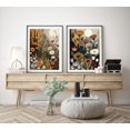 Autumn Botanical Prints Set Of 2, Earth Tone Floral Landscape Wall Art ...