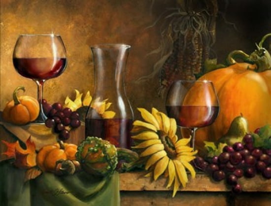 Autumn Bounty Canvas Art - Janet Stever (28 x 22)