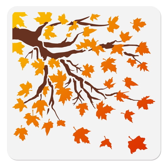 Autumn Branch Stencil