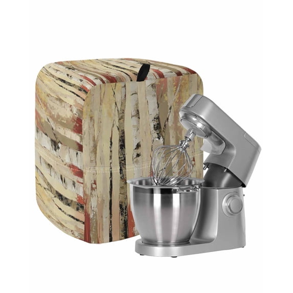 Autumn Branch Trees Stand Mixer Dust Cover with Storage Pocket & Handles,Fall Forest Vintage Rustic Oil Painting Fits All Tilt Head & Bowl Lift Kitchen Appliance Cover Organizer Accessories,6-8 Quart