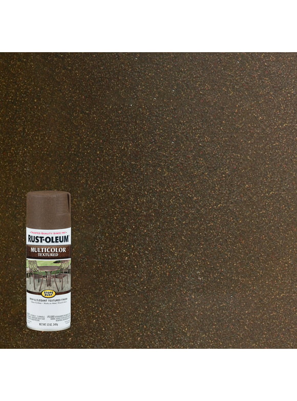 Autumn Brown, Rust-Oleum Stops Rust Multi-Color Textured Spray Paint-223523, 12 oz