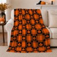thumbnail image 1 of Autumn Buffalo Plaid Maple Leaf Living Room autumn celebration, Warm Flannel Blanket for Living Room and Reading Nook, Festive autumn celebration Scene, Art Lovers autumn celebration Gift, 1 of 9