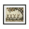 thumbnail image 1 of Stupell Industries Autumn Bunnies & Apples Black Framed Print Under Glass, design by Petal Prints Design, 1 of 9