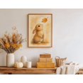 Autumn Bunny Poster, Woodland Rabbit Art, Nursery Rabbit poster ...