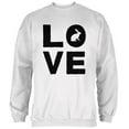 thumbnail image 1 of Autumn Bunny Rabbit Love Mens Sweatshirt White MD, 1 of 1