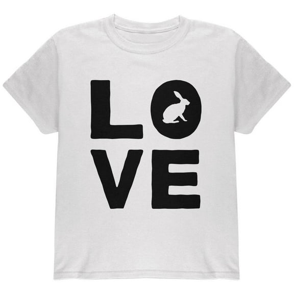 Autumn Bunny Rabbit Love Youth T Shirt White YMD