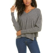 Autumn Cashmere womens  Relaxed Cashmere Sweater, S, Grey