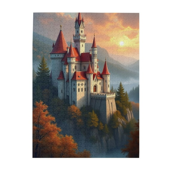 Autumn Castle 500 Piece Jigsaw Puzzle For Adults Challenging & Relaxing Adult Puzzle Stunning Artwork Quality Pieces Great Gift Idea For Puzzle Enthusiasts