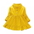 thumbnail image 1 of Autumn Casual Baby Girls Dot Print Long Sleeve Dress Kids Toddler Pageant Princess Sundress,1-8T, 1 of 2