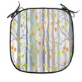 thumbnail image 1 of Autumn Chair Seating Cushion, Yellow Leaves Pastel Tree Branches Abstract Seasonal Art Printed Illustration, Soft Seat Pads for Office with Anti-slip Backing, 16"x16", Orange Pale Green, by Ambesonne, 1 of 7