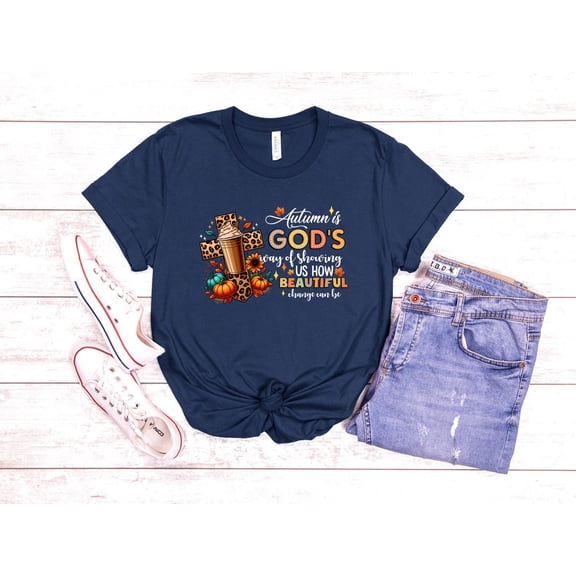 Autumn Christian Shirt, Jesus Shirt, Christian T-shirt, He’ll Be There for You Shirt, Faith Shirt, Women Fall, Autumn Jesus Shirt, F5953 All Size S-5Xl