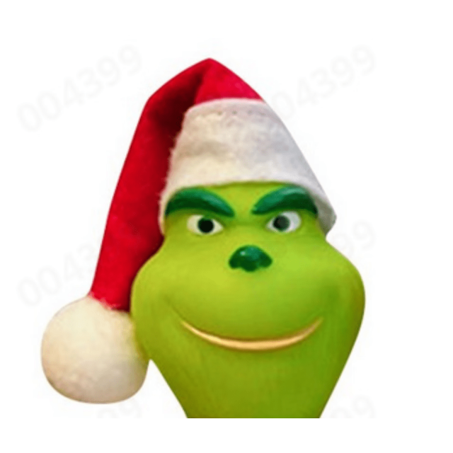 Autumn Christmas Decorations Furry Green Grinch Arm Ornament Holder