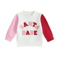 thumbnail image 1 of Autumn Christmas Toddler Baby Girl Sweatshirts 6M 12M 18M 24M 3Y 4Y Letter Embroidery Long Sleeve Pullover Tops Winter Xmas Clothes, 1 of 10