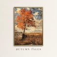 Autumn Rustic Maple Autumn Countryside With Maple Tree Wall Art Print, Rustic Warm Earth ...