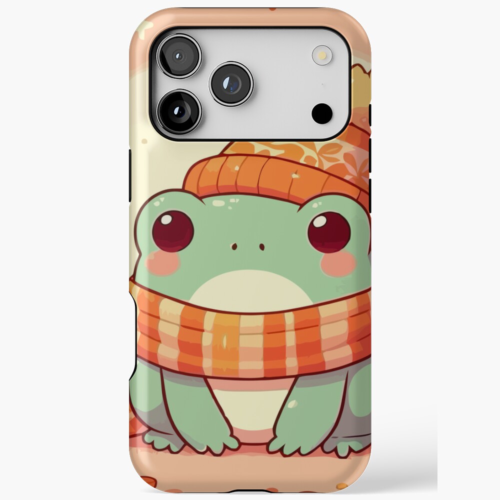 Autumn Cozy Frog Cute Fall Illustration Phone Case for iPhone 11 ...