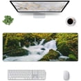 thumbnail image 1 of Autumn Creek -Mouse Pad, Big Desk Mat, Extended Gaming Mouse Pad, Mouse Mat with Non-Slip Rubber Base ＆ Stitched, 31.5 X 11.8 in Large Desk Pad for Keyboard, Mouse, Home and Office, 1 of 5