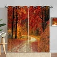 thumbnail image 1 of Autumn Curtains Grommet Blackout Thermal Insulated Curtains Nature Fall Forest Tree Print Pattern Light Blocking Window Drapes for Bedroom Living Room 2 Panels-42"W x 63"L (Pack of 2), 1 of 7