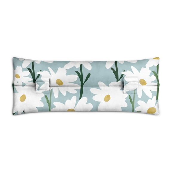 Autumn Daisy Print Mastectomy Pillow - Retro Floral Seatbelt Protector - Comfortable for Elderly with Chest Sensitivity