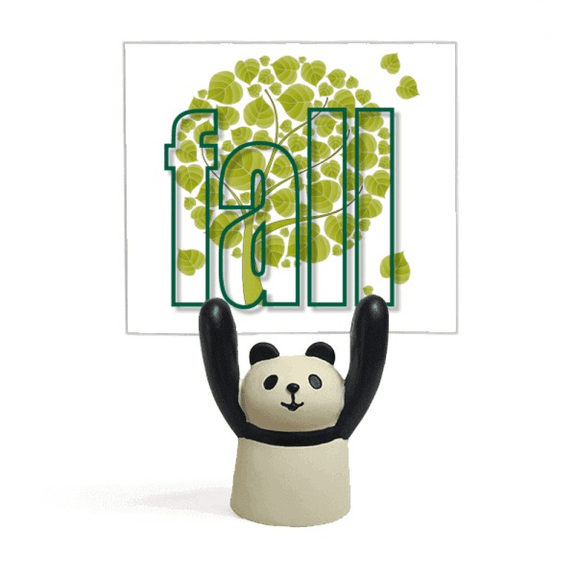 Autumn Deciduous Loving Trees Memo Holder Cartoon Animal Panda Stand Decoration