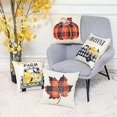 thumbnail image 1 of Autumn Decorations Pumpkin Pillow Covers Set of 4 Fall Decor Grateful Thanksgiving Throw Pillow Covers Cushion Cover 18 X 18, 1 of 5